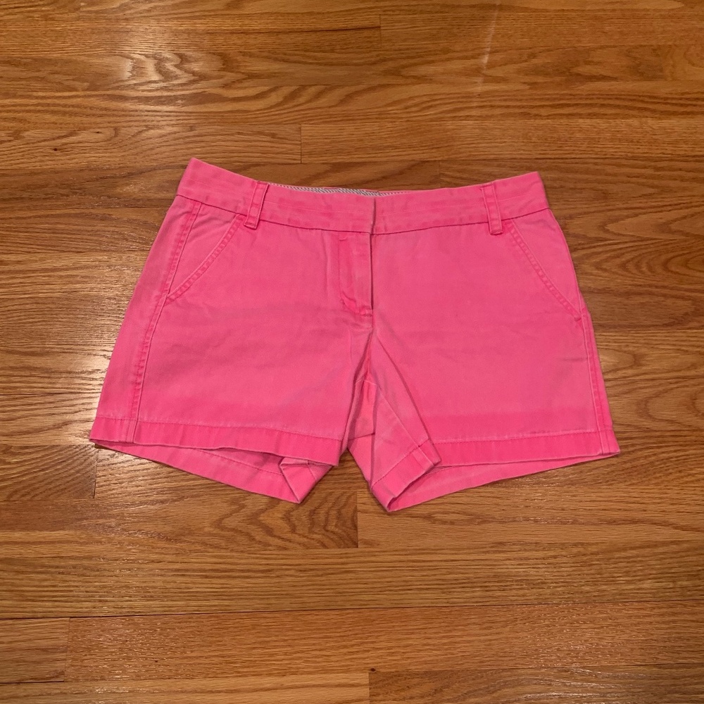 J Crew Hot Pink Broken-In Chino Shorts